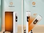 Portable Oil Electric Radiator Space Heater 2000W 3 Power 9 Elements Energy Saving 25㎡