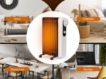 Portable Oil Electric Radiator Space Heater 2000W 3 Power 9 Elements Energy Saving 25㎡