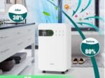 Portable Dehumidifier 15L/Day 2.3L Water Tank for Rooms up to 10-15㎡