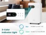Portable Dehumidifier 15L/Day 2.3L Water Tank for Rooms up to 10-15㎡