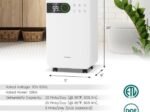 Portable Dehumidifier 15L/Day 2.3L Water Tank for Rooms up to 10-15㎡