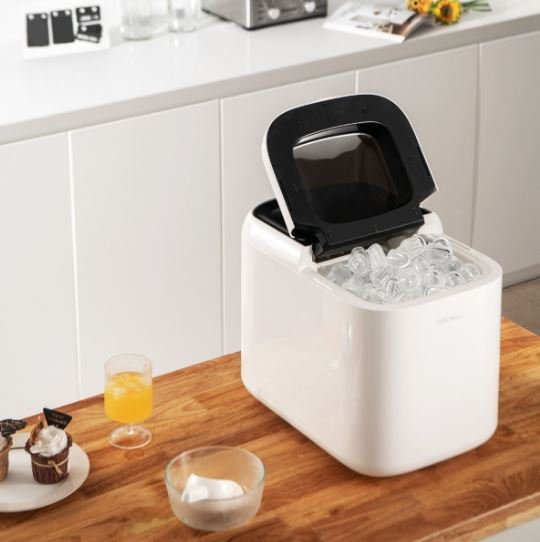 Countertop Ice Cube Maker Machine Self-Cleaning 2 Sizes Cubes