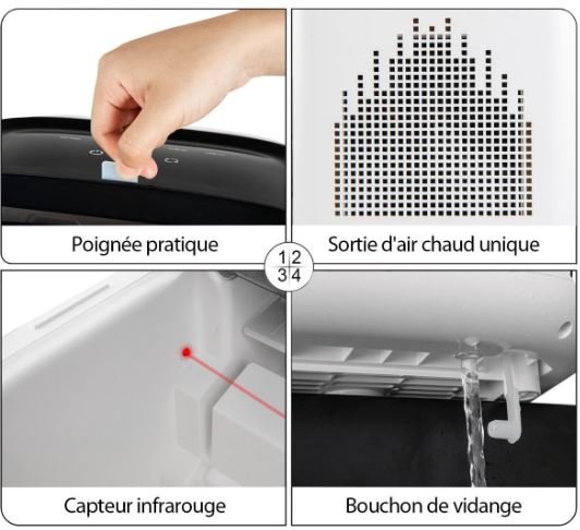 Countertop Ice Cube Maker Machine Self-Cleaning 2 Sizes Cubes