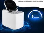 Countertop Ice Cube Maker Machine Self-Cleaning 2 Sizes Cubes