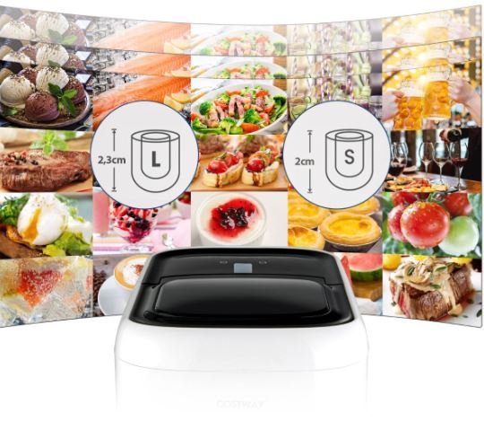 Countertop Ice Cube Maker Machine Self-Cleaning 2 Sizes Cubes