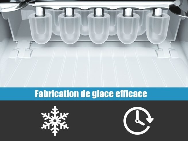 Ice Cube Maker Machine 12KG/24H Portable 9 Ice Cubes per 8 Min with 1.6L Tank LCD Display