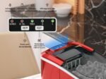 Ice Cube Maker Machine 12 kg/24H 2 Ice Cube Size 6-13 Minutes 2.2 L Water Tank
