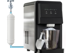 Nugget Ice Maker Machine 27kg/24h Self Dispensing Countertop Self-Cleaning LED Display