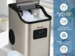 Nugget Ice Maker Ice Cube Machine 24kg /24h 2 Way Water Refill LED Touch Control