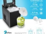 Ice Maker Machine 15 kg/Day 9 Ice Cubes/6 Minute Automatic Cleaning Ice Cubes in 2 sizes