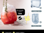 Nugget Ice Maker Machine 27kg/24h Self Dispensing Countertop Self-Cleaning LED Display