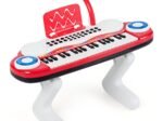 Electronic Piano Keyboard for Children 37 Keys Portable Rhythm Light Red