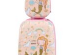 18" Children's Suitcase and 12" Backpack Hand Luggage with 4 Wheels