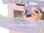 Children's Kitchen Wooden Educational Cooker Rotary Knobs Sound Effect