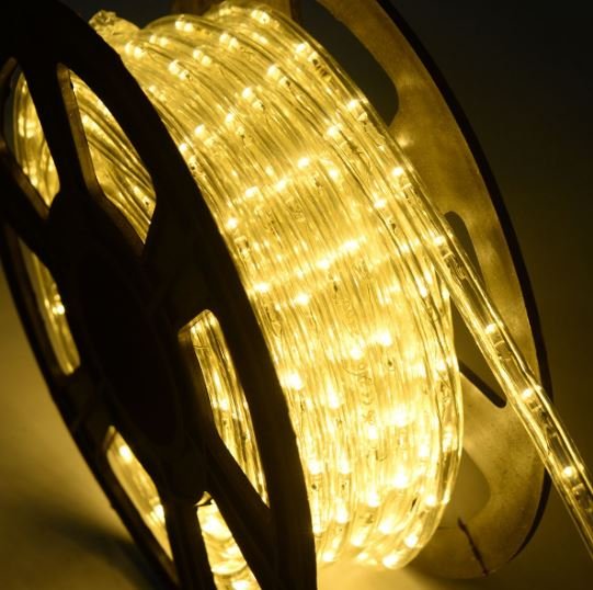 LED Light Tube 30m Lights Cord 1080 Bulbs 230V Warm White