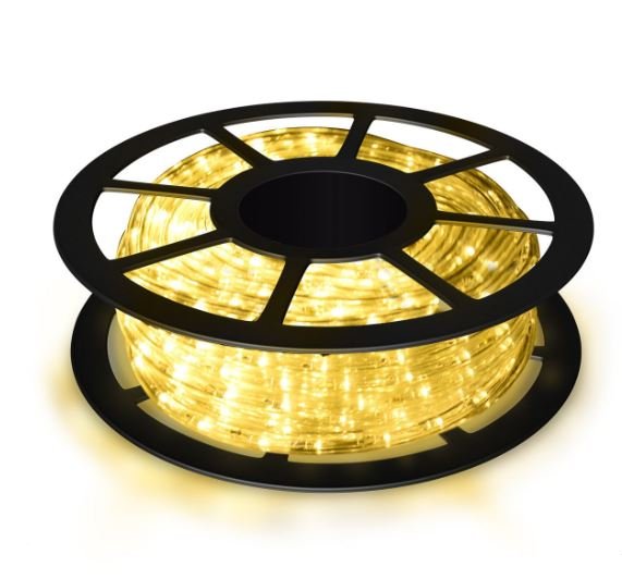 LED Light Tube 30m Lights Cord 1080 Bulbs 230V Warm White