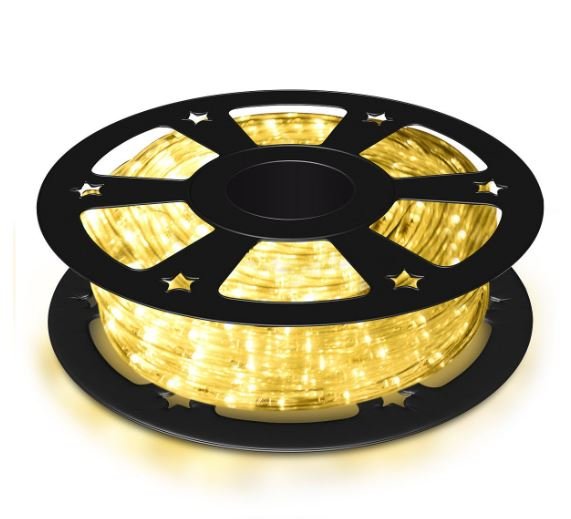 LED Light Tube 30m Lights Cord 1080 Bulbs 230V Warm White