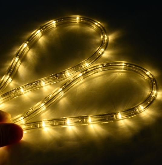 LED Light Tube 30m Lights Cord 1080 Bulbs 230V Warm White