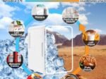 Mini Portable Makeup Fridge 10L LED Mirror Hot and Cold Mode