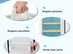 Mini Portable Makeup Fridge 10L LED Mirror Hot and Cold Mode