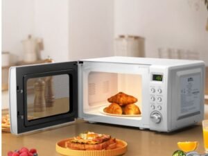 Microwave 20 L 700 W Retro Style 5 Levels 8 Menus 1H Timer