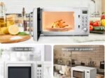 Microwave 20 L 700 W Retro Style 5 Levels 8 Menus 1H Timer