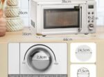 Microwave 20 L 700 W Retro Style 5 Levels 8 Menus 1H Timer