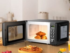 Microwave 20 L 700 W Retro Style 5 Levels 8 Menus Intelligent LED 1H Timer