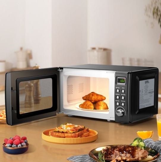 Microwave 20 L 700 W Retro Style 5 Levels 8 Menus Intelligent LED 1H Timer