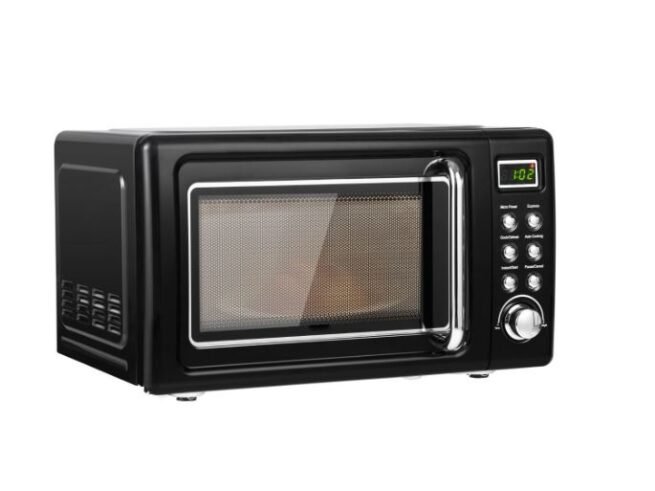 Microwave 20 L 700 W Retro Style 5 Levels 8 Menus Intelligent LED 1H Timer