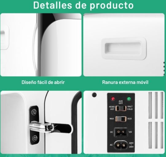 2 in 1 Mini Fridge 15L Portable Cooling and Heating Function