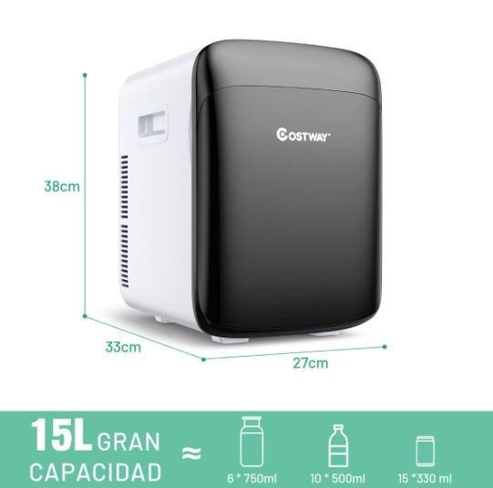 2 in 1 Mini Fridge 15L Portable Cooling and Heating Function