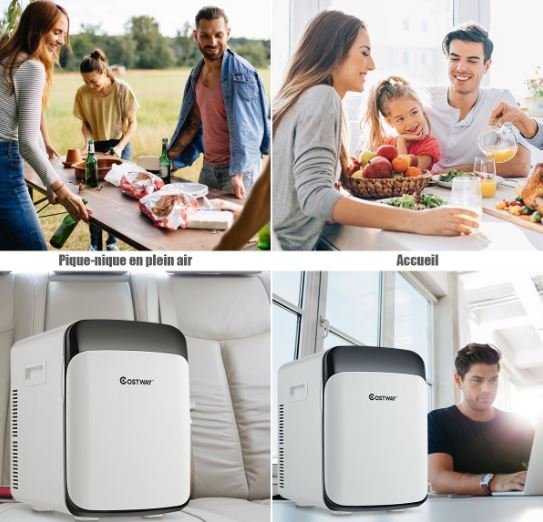 Portable 2 in 1 Mini Fridge 15L Cooling and Heating Function