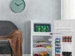 Compact Mini Fridge 90 L Separate Freezer with 2 Door White Color