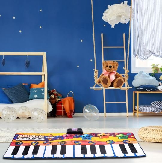 Piano Musical Mat Foldable Scalable Dance Mats 180 x 74CM