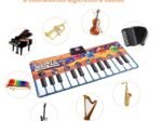 Piano Musical Mat Foldable Scalable Dance Mats 180 x 74CM