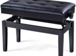 Solid Wood Piano Stool/Bench Height Adjustable Storage Box