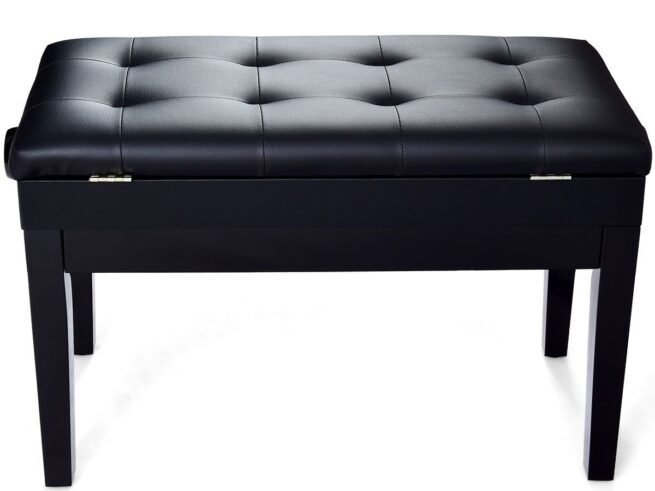Solid Wood Piano Stool/Bench Height Adjustable Storage Box