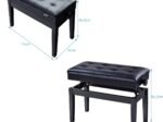 Solid Wood Piano Stool/Bench Height Adjustable Storage Box