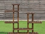 Flower Shelf Plant Pot Holder 6 Tier Fir Wood Storage 119 x 25 x 96 CM