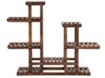Flower Shelf Plant Pot Holder 6 Tier Fir Wood Storage 119 x 25 x 96 CM