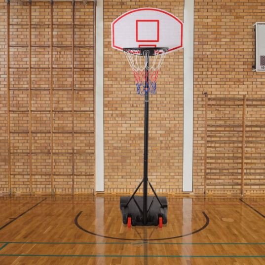 Portable Basketball Hoop Adjustable 1.785m – 2.08m Indoors Outdoors