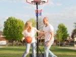 Portable Basketball Hoop Adjustable 1.785m – 2.08m Indoors Outdoors