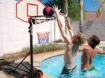 Portable Basketball Hoop Adjustable 1.785m – 2.08m Indoors Outdoors