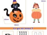 Inflatable Halloween Pumpkin Black Cat Decoration LED Lights 150 cm