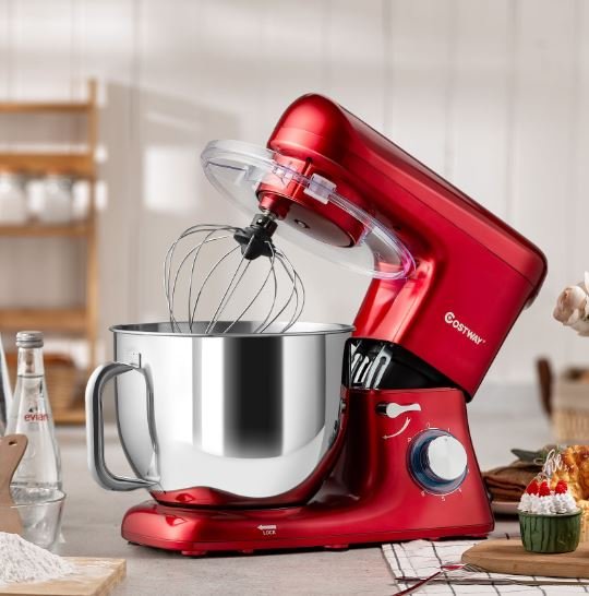 Food Processor Stand Mixer 1400W 6 Speeds 7 Liters Steel Bowl