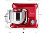 Food Processor Stand Mixer 1400W 6 Speeds 7 Liters Steel Bowl