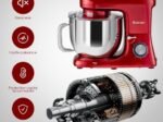 Food Processor Stand Mixer 1400W 6 Speeds 7 Liters Steel Bowl