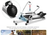 Fitness Rowing Machine Hydraulic Resistance Adjustable 50kg LCD Display