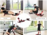 4-in-1 Abdominal Rowing Machine Foldable Intensity Seat Angles